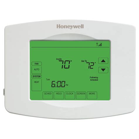 honeywell wi fi programmable touchscreen thermostat  app rthwf  home depot