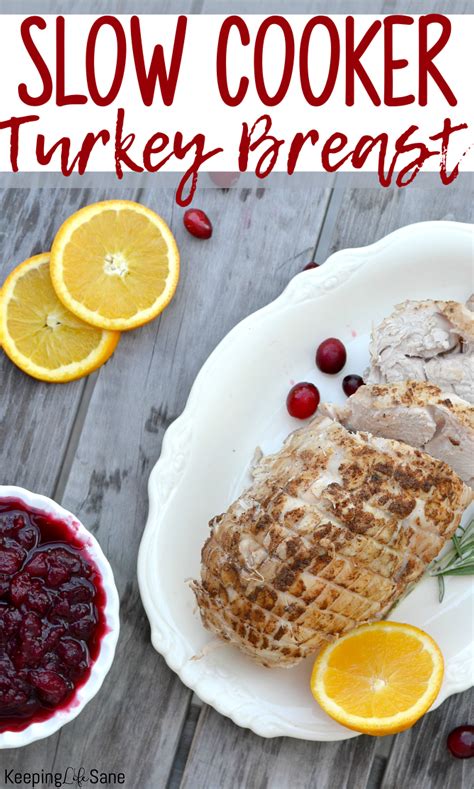 slow cooker turkey breast recipe keeping life sane