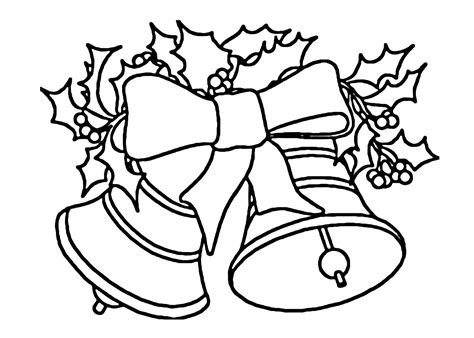 christmas jingle bells coloring page coloring pages