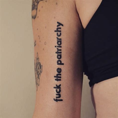 f ck the patriarchy feminist tattoos popsugar love and sex photo 16