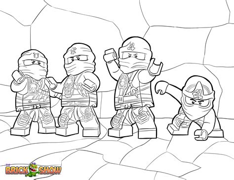 lego ninjago tournament  elements coloring pages