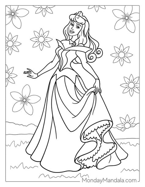 coloring pages sleeping beauty