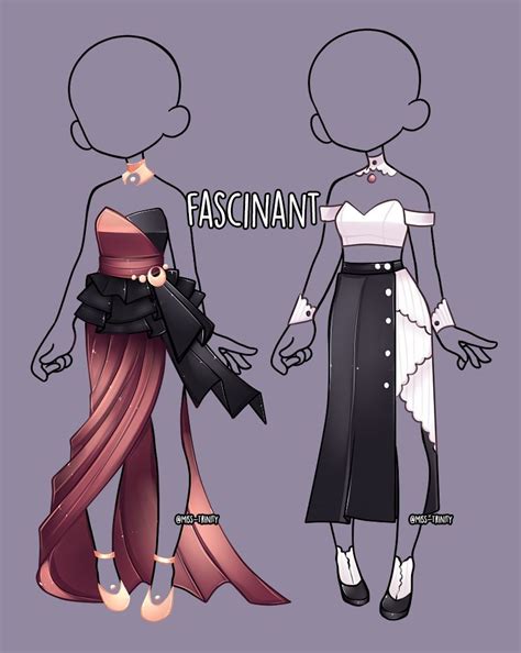 fascinant outfit adopt close   trinity  deviantart drawing anime clothes cute