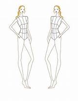 Fashion Croqui Croquis Step Sketch Draw Template Sketching Templates Nexus Body sketch template