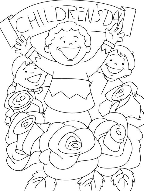 childrens day coloring jpg   del nino pinterest