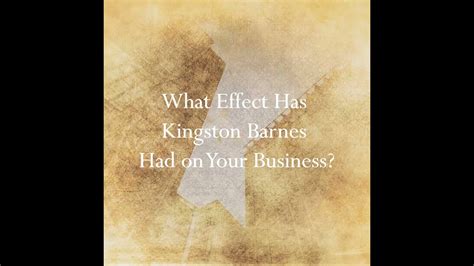 why use kingston barnes andy corp halsall youtube