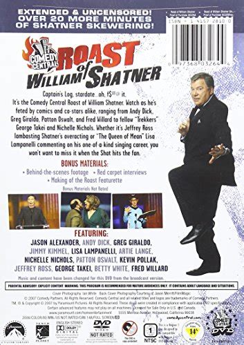 comedy central roast of william shatner online comedy walls