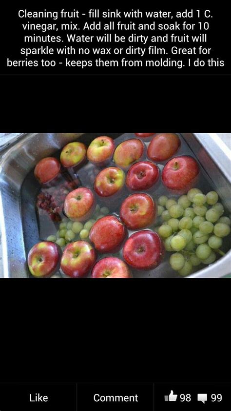 clean  produce fruit veggie wash food hacks fruits