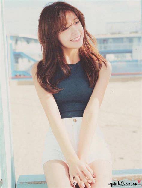 apink eunji shows off her flawless body at the beach koreaboo