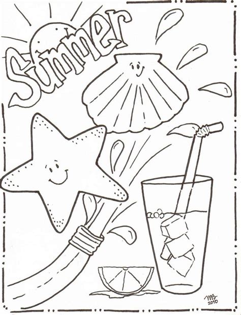 happy summer coloring pages  getdrawings