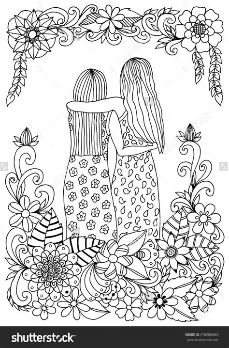 printable sisters coloring pages