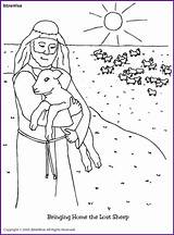 Sheep Lost Coloring Pages Bible Jesus Sheets Kids School Biblewise Sunday Activity Preschool Color Korner Parable Good Parables Craft Story sketch template