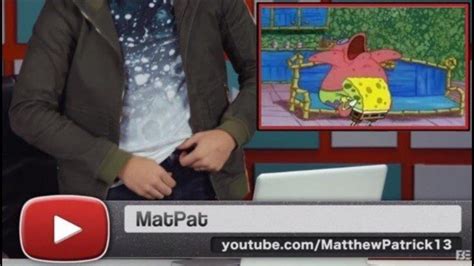spongebob matpat unzips know your meme