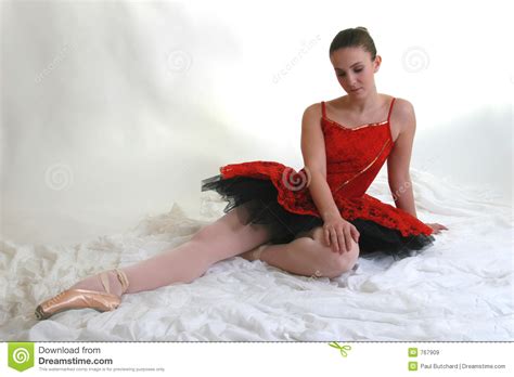 Ballerina In Red Tutu 4 Royalty Free Stock Images Image 767909
