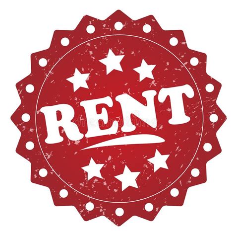 rent sticker stock vector illustration  sign
