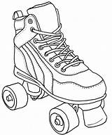 Roller Skate Coloring Pages Derby Skating Drawing Colouring Sketch Skates Jamestown Shoes Printable Coloringhome Drawings Print Silhouette Demolition Coloriage Sheets sketch template