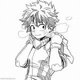 Deku Coloring Pages Fiction Xcolorings Fan sketch template