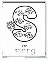 Spring Preschool Alphabet Letter Printable Trace Color Coloring Pages Theme Abc Freeprintable Preschoolalphabet Printables Activities Worksheet Activity Kindergarten Sheets Visit sketch template