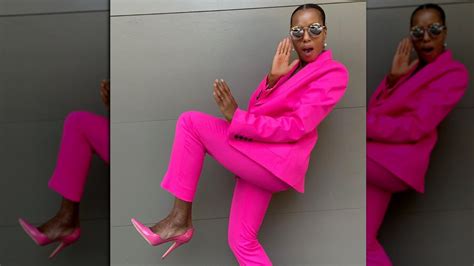 pink suits are trending online for a important reason