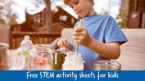 stem activity sheets  kids