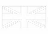 Kingdom Flag United Coloring Countryflags sketch template