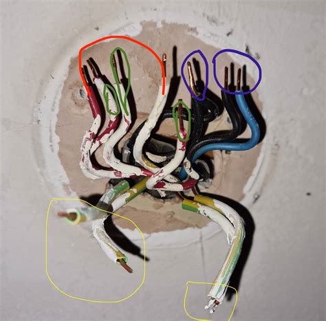 ceiling replacing  ceiling rose   led light   wire connectors love