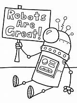 Coloring Pages Robot Print Kids Inktober Printable Robots Getcolorings Ahead Them Go Popular sketch template