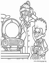 Coloring Meet Robinsons Invention Lewis Pages Demonstrating Dr His Printable Color Crazy Colouring Sheets Getcolorings sketch template