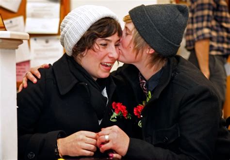 couples tie the knot as gay marriage law takes effect in
