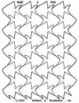 Tessellation Escher Tessellations Worksheets Tessellating Tesselations Coloringhome Teach Pinstopin sketch template