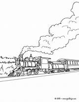 Steam Colorear Vapeur Vapor Tren Antiguo Locomotive Trem Bela Paisagem Hellokids Coloriageetdessins Vieux Trenes Locomotora sketch template