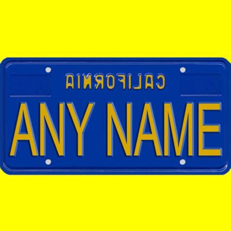 find custom vanity license plate personalized novelty state style