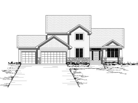 falmouth point colonial home plan   search house plans