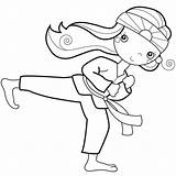 Karate Coloring Pages Taekwondo Kid Printable Kids Embroidery Designs Monkey Girl Print Do Coloringhome Getcolorings Comments Color Kwon Dessin Colouring sketch template