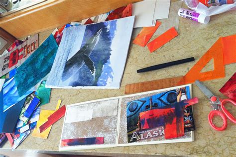 creative process collaging  travels