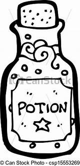 Magic Clipart Potion Cartoon Vector sketch template