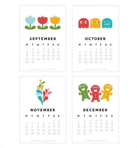 cute calendar templates     sample templates