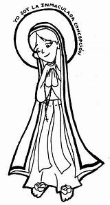 Virgen Lourdes Lady Coloring Virgin Immaculate Conception Catholic Pages Dibujos Para Inmaculada Am Imagen Dibujo Mary 為孩子的色頁 María Malvorlagen Ausmalbilder sketch template