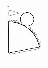 Cuerpos Cono Cilindro Paralelepipedo Triangular Cubo sketch template