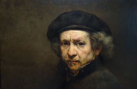 Rembrandt Self Portrait Detail Of Head 1659 In 2020