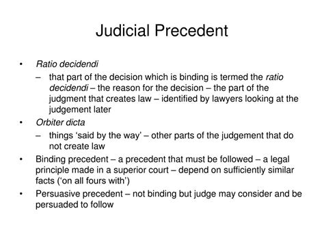 judicial precedent powerpoint    id