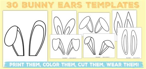 bunny ears template printable
