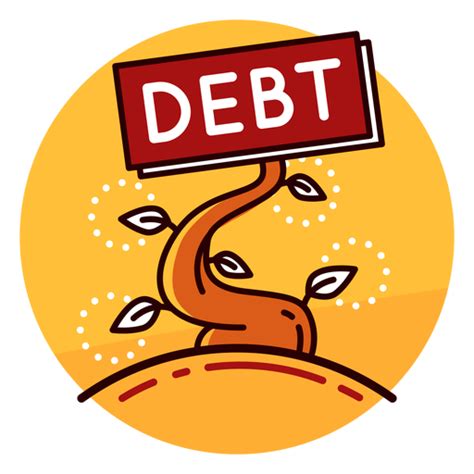 debt growth icon transparent png svg vector file