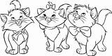 Aristocats Coloring Pages Disney Stationary sketch template