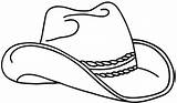 Hat Cowboy Coloring Pages Western Country Boot Construction Realistic Cowgirl Kids Drawing Simple Hats Boots Printable Print Color Kidsplaycolor Clipart sketch template
