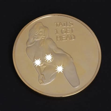 Sexy Woman Coin Get Tails Head Adult Challenge Lucky Girl