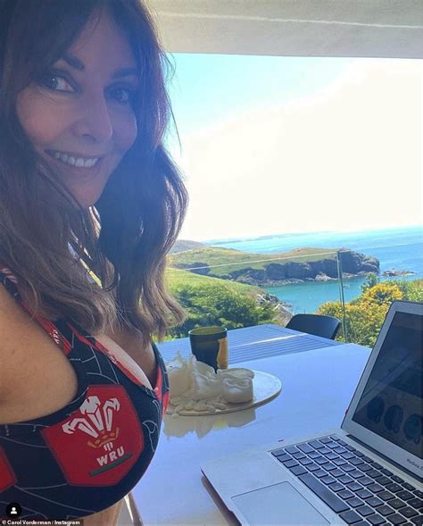 Carol Vorderman 61 Strips Down To Skimpy Welsh Bikini Daily Mail Online