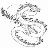 Dragones Draghi Drago sketch template