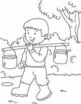 Walking Coloring Jungle Pages Kids sketch template