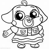 Chip Pug Totsy Tot Xcolorings Howie Hyena sketch template